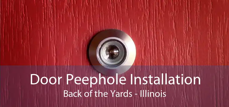 Door Peephole Installation Back of the Yards - Illinois