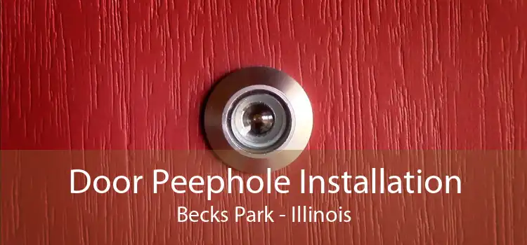 Door Peephole Installation Becks Park - Illinois