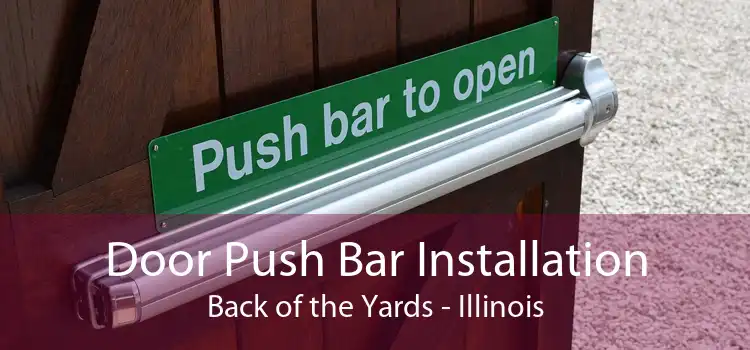 Door Push Bar Installation Back of the Yards - Illinois