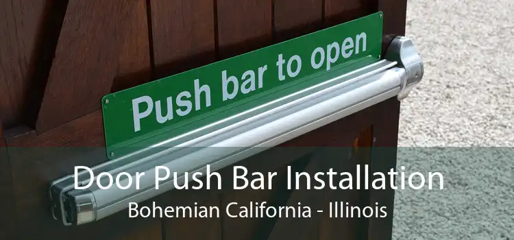 Door Push Bar Installation Bohemian California - Illinois