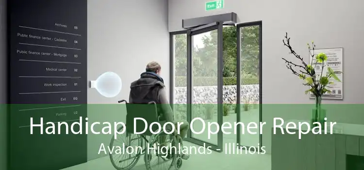 Handicap Door Opener Repair Avalon Highlands - Illinois