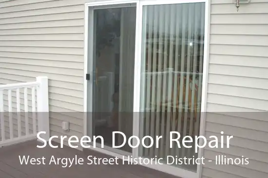 Screen Door Repair West Argyle Street Historic District - Illinois