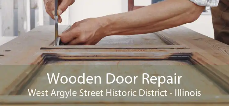 Wooden Door Repair West Argyle Street Historic District - Illinois